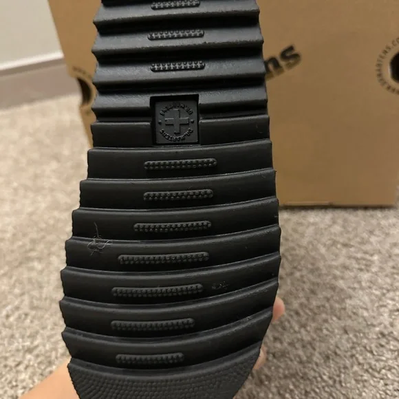 Dr. Martens Women’s Black and White Sandals - Picture 3 of 7